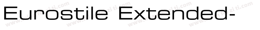Eurostile Extended字体转换